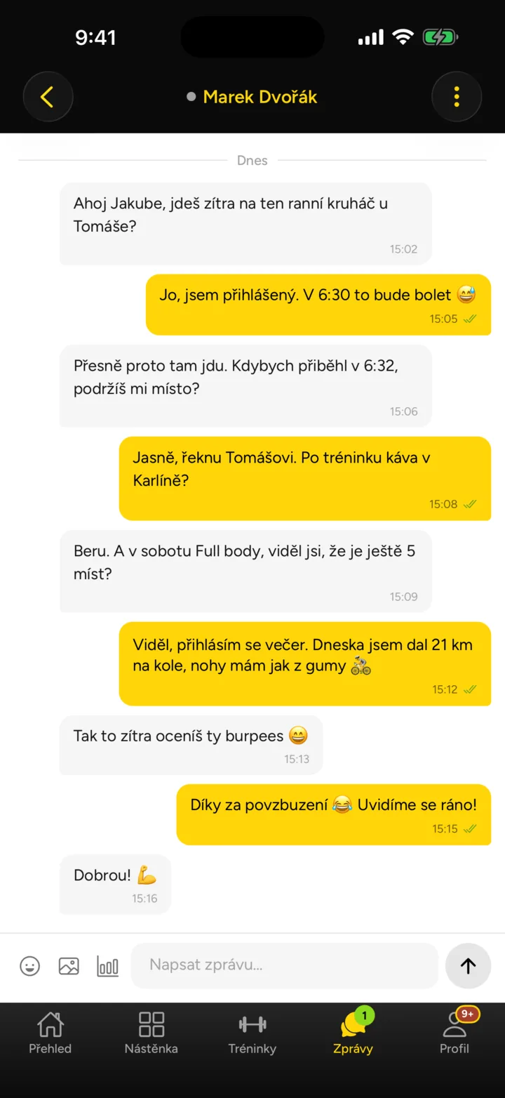 Chat v aplikaci